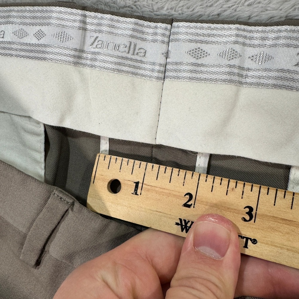 Zanella Todd Wool Dress Pants Trousers Mens 36x25 Short Casual Old School EUC - Picture 8 of 12